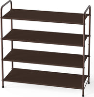 4-Tier Shoe Rack Storage Organizer, Bronze