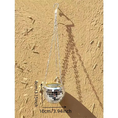 Boho Disco Ball Hanging Planter