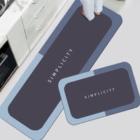 Alfombras antideslizantes azul cocina 2und